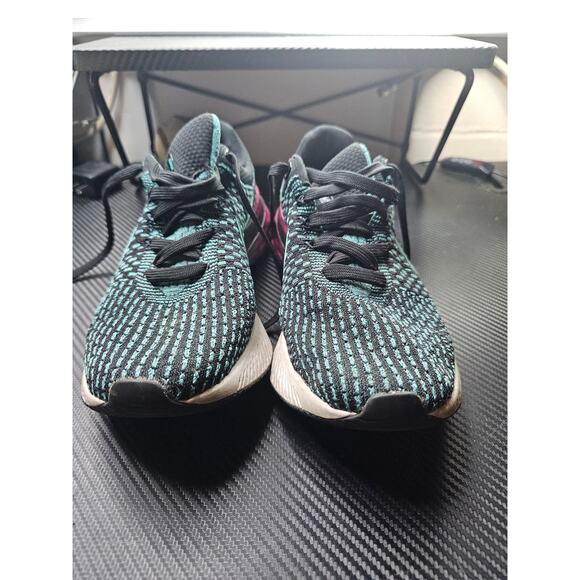 Nike Running Shoes React Infinity DD3024-003 Womens Size 10 Black/Turquoise/Pink - Picture 2 of 9